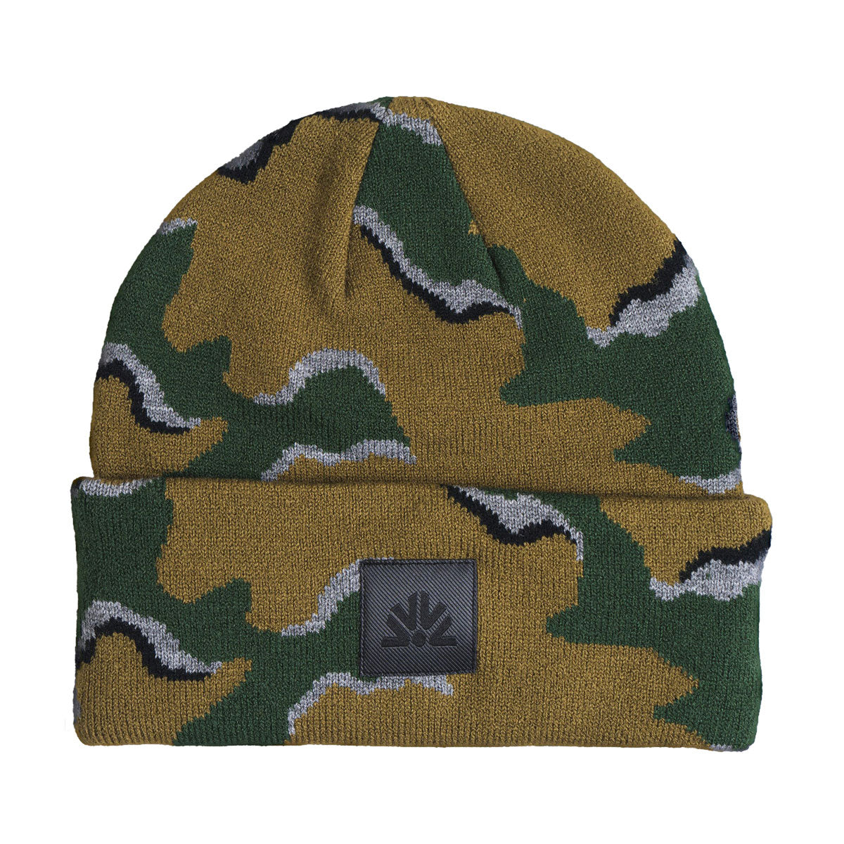 Autumn Wavy Camo Beanie - Fir