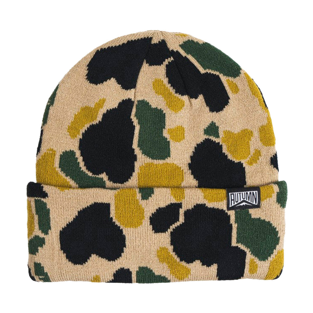 Autumn Duck Camo Beanie - Sand