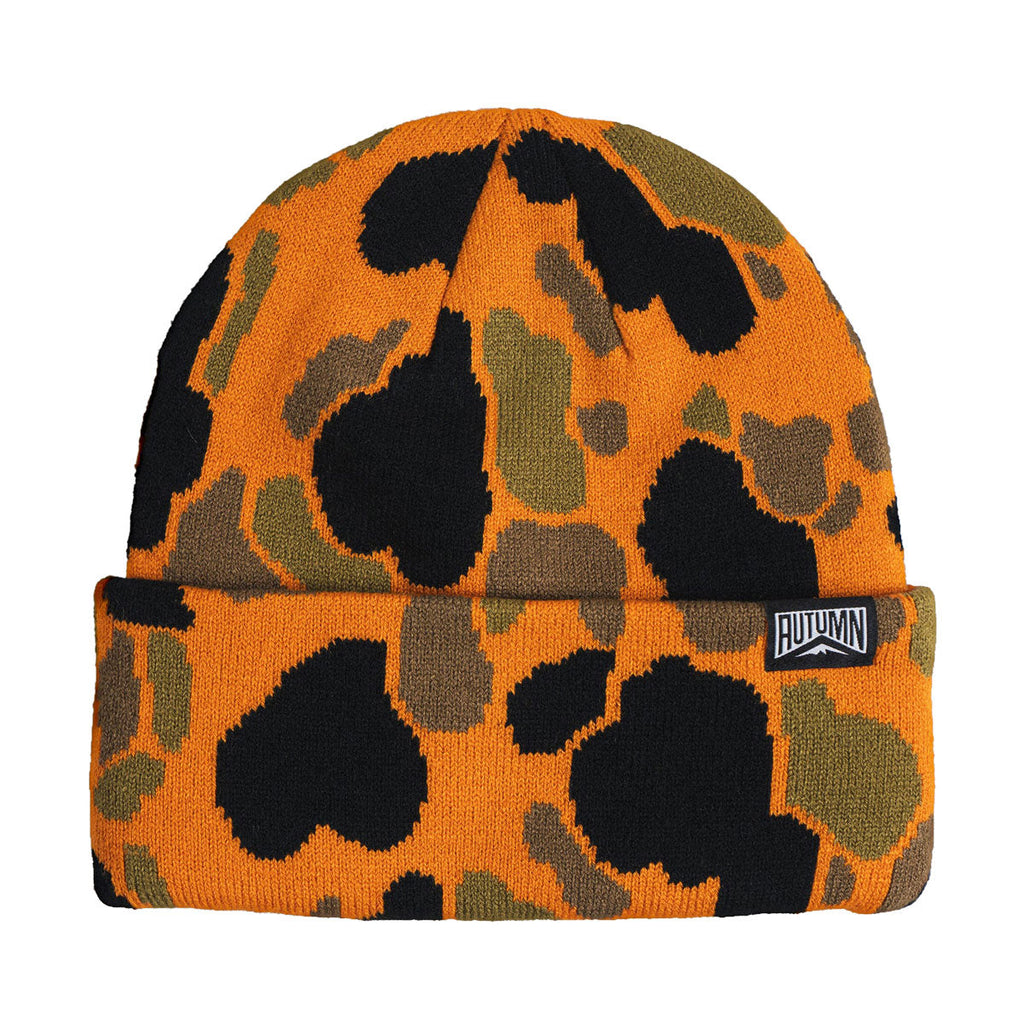Autumn Duck Camo Beanie - Sherbert