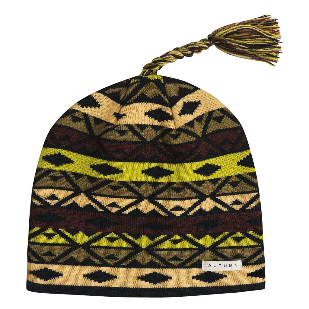Autumn Piste Tassle Beanie - Black