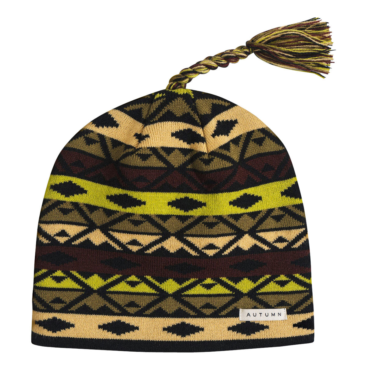Autumn Piste Tassle Beanie - Black