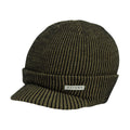 Autumn Cord Visor Beanie - Black