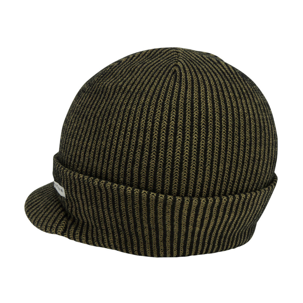 Autumn Cord Visor Beanie - Black