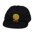 Autumn Twill Five Panel Snapback Hat - Black