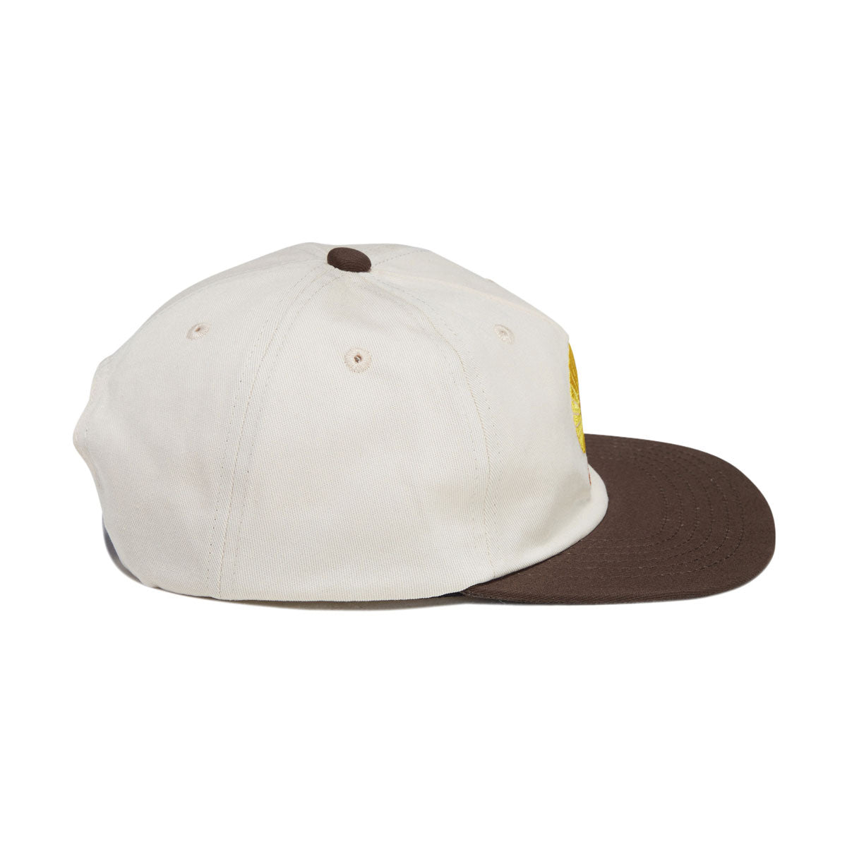 Autumn Twill Five Panel Snapback Hat - Natural