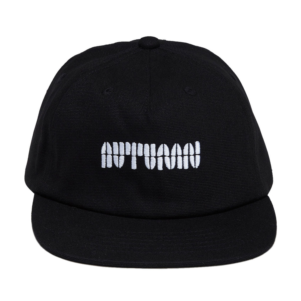 Autumn Canvas Six Panel Snapback Hat - Black