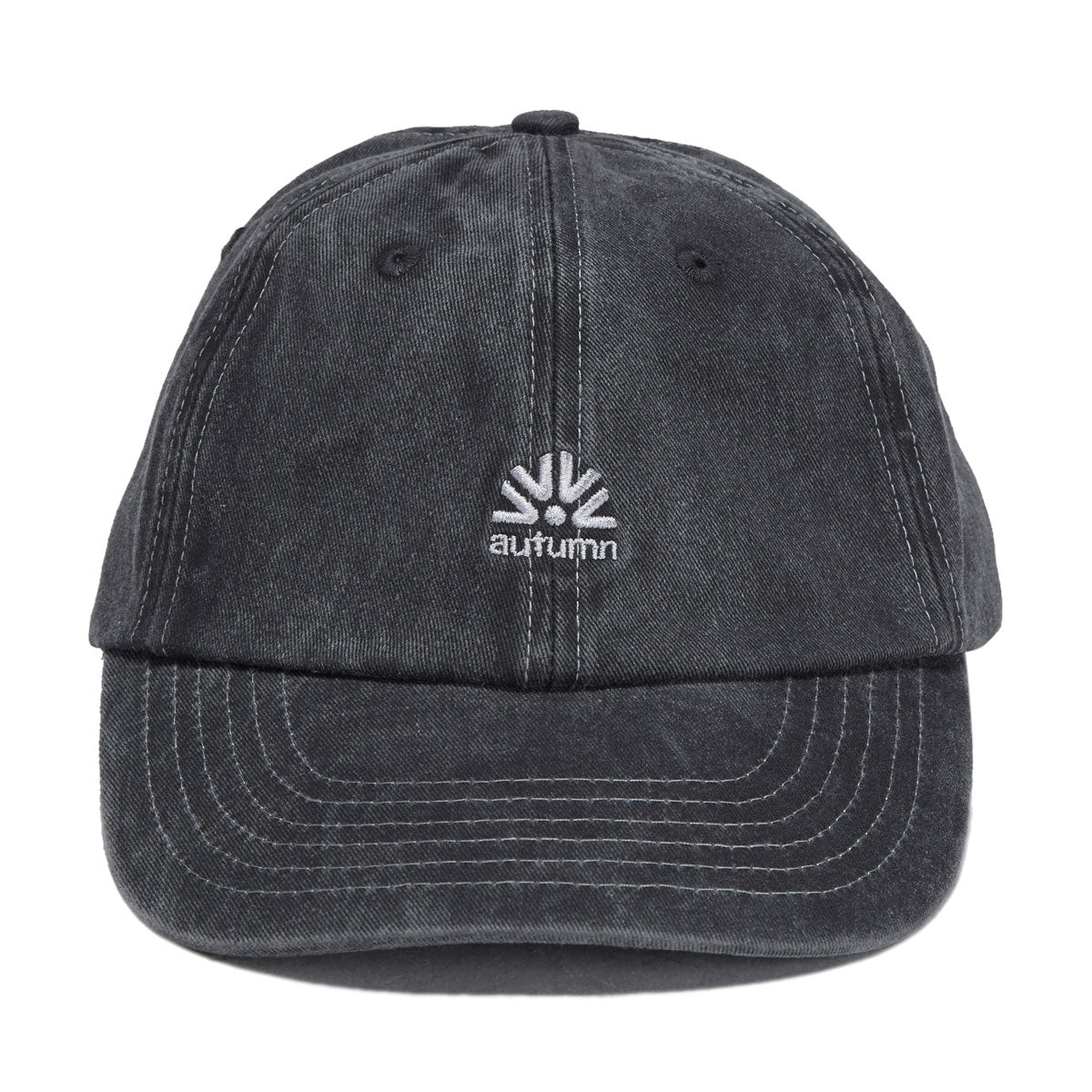 Autumn Six Panel Strapback Hat - Black 2026