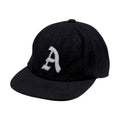 Autumn Wool Six Panel Strapback Hat - Black