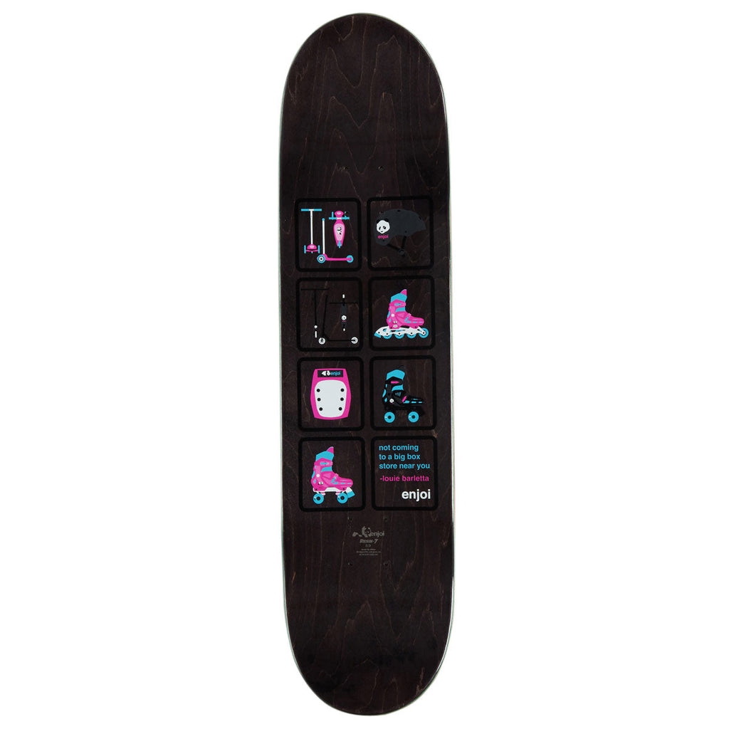 Enjoi Big Box Plastic R7 Skateboard Deck - White - 8.00"