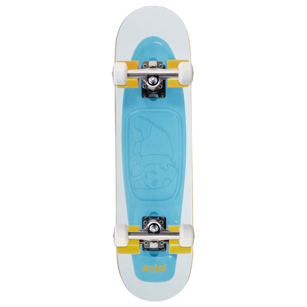 Enjoi Big Box Plastic R7 Skateboard Complete - White - 8.00"