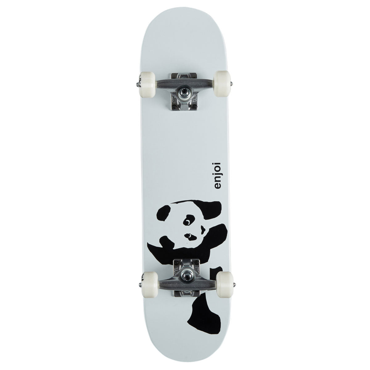 Enjoi Whitey Panda FP Soft Top Pre-Built Skateboard Complete - White - 7.00"