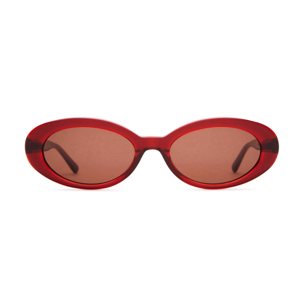Crap Eyewear The Sweet Leaf Sunglasses - Crystal Black Cherry Bio/Amber
