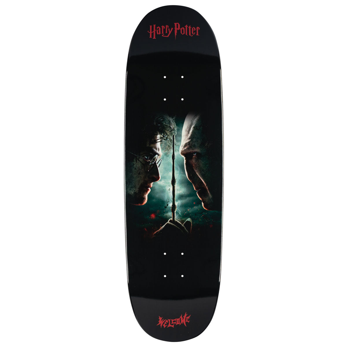 Welcome x Harry Potter Finale On A Boline 2.0 Skateboard Deck - Black Dip - 9.50"