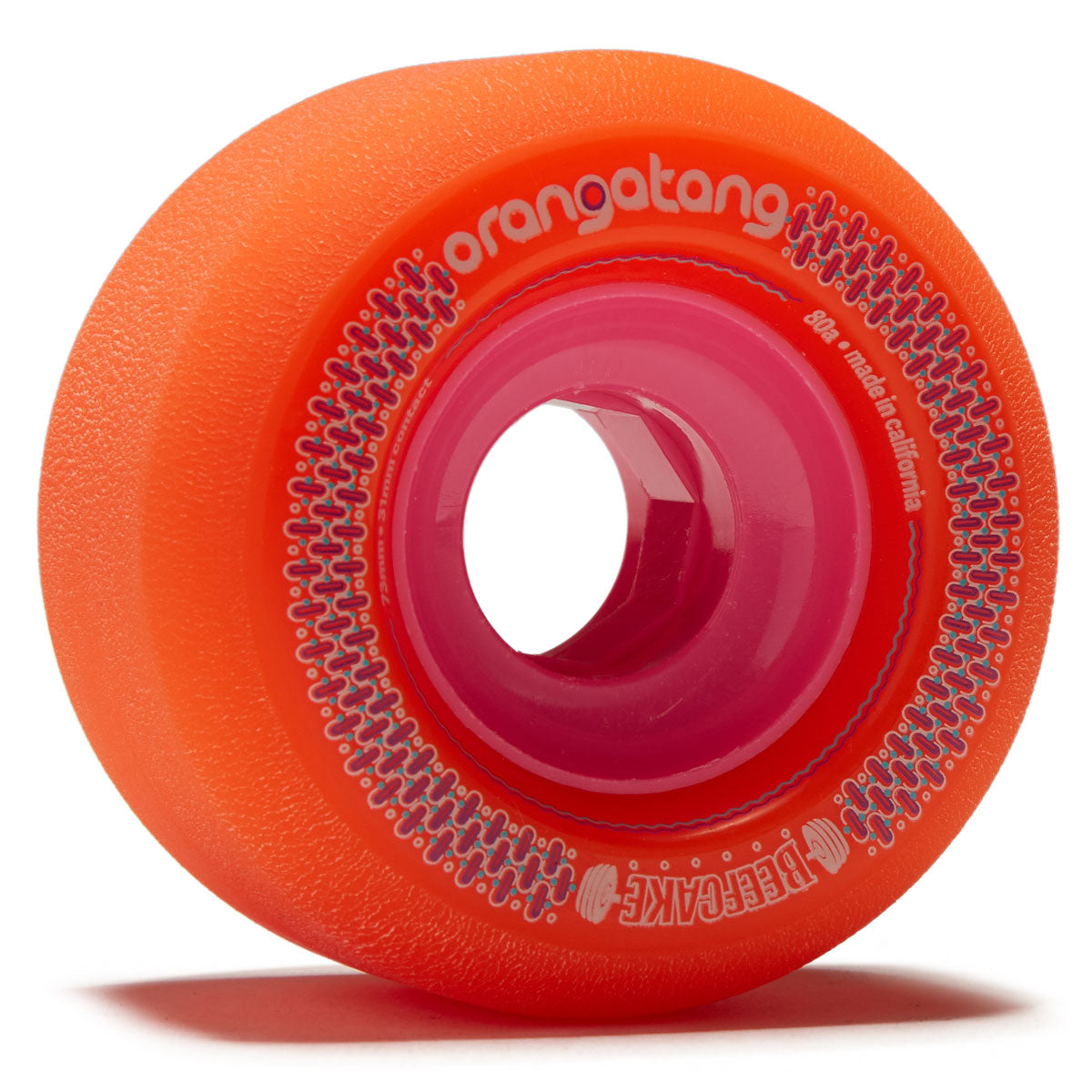 Orangatang Beefcake Freeride 80a Longboard Wheels - Orange - 73mm