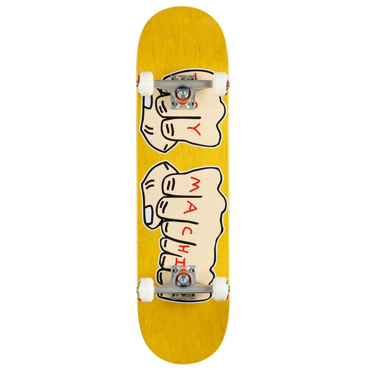 Toy Machine Fists Pre-Built Skateboard Complete - Assorted Stains - 8.00"