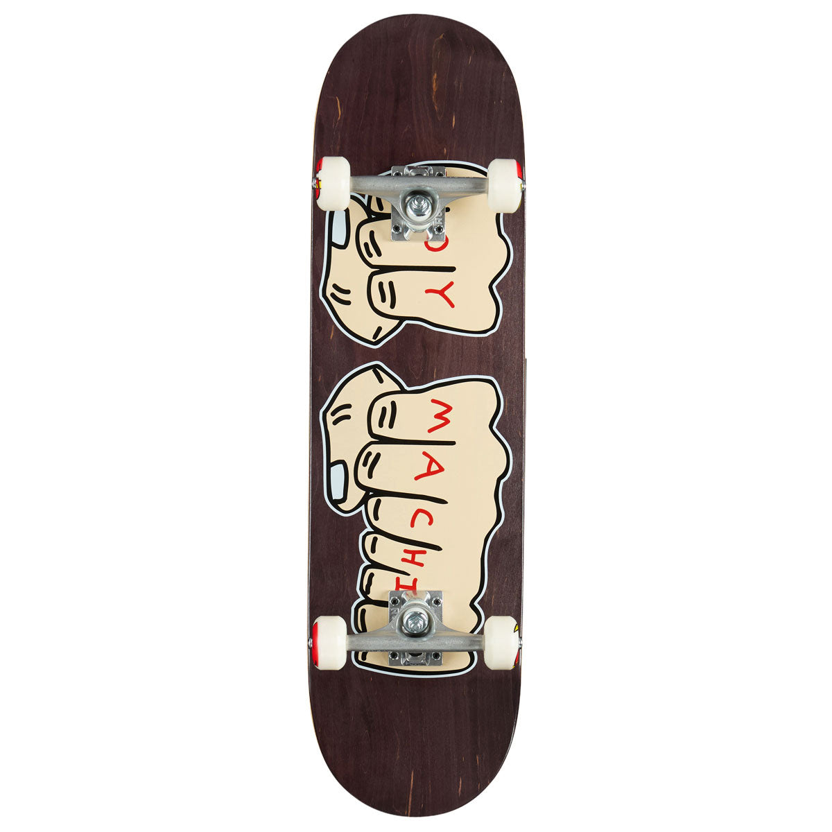 Toy Machine Fists Pre-Built Skateboard Complete - Assorted Stains - 8.50"