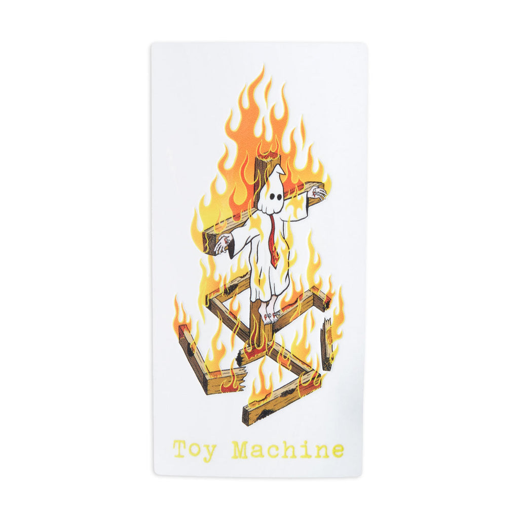 Toy Machine Charred Cross Sticker