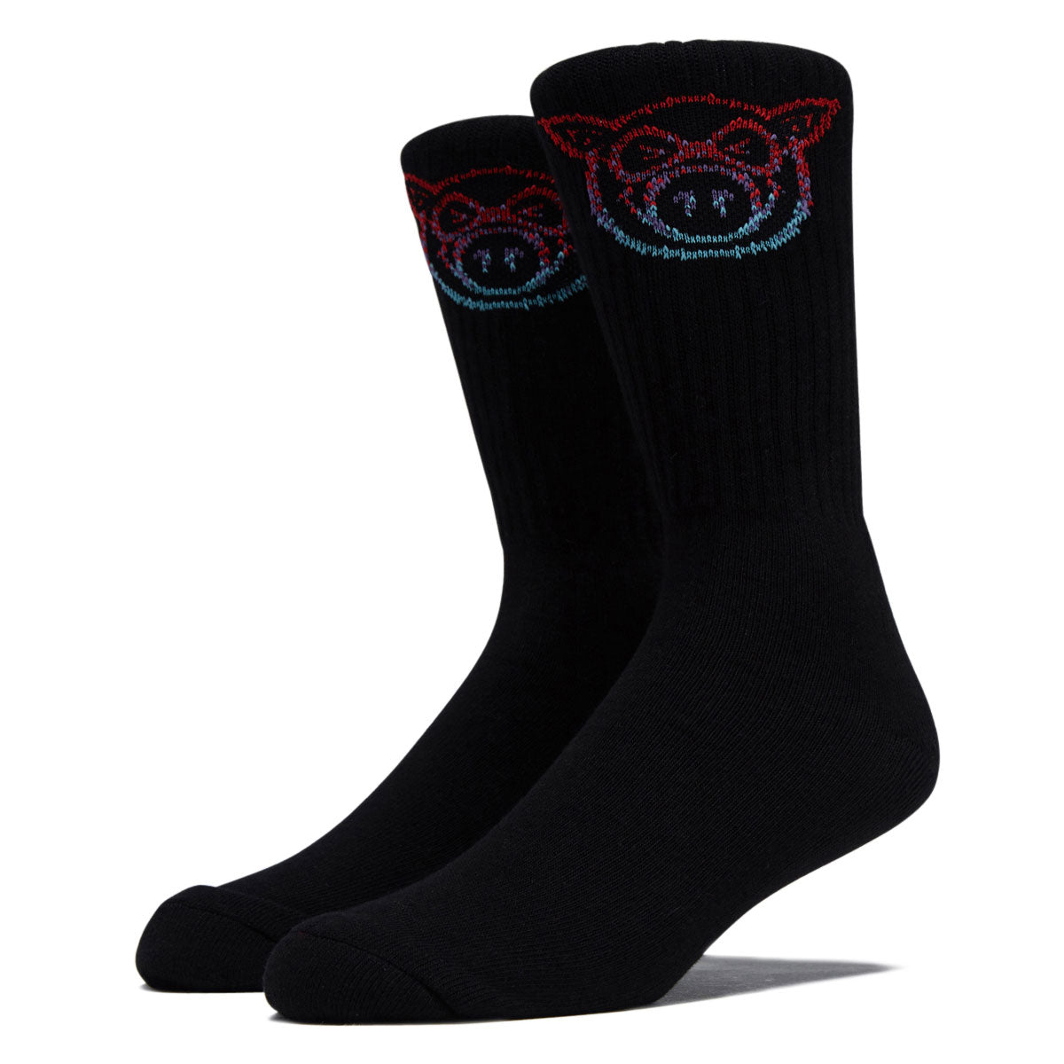 Pig Head Fade Socks - Black