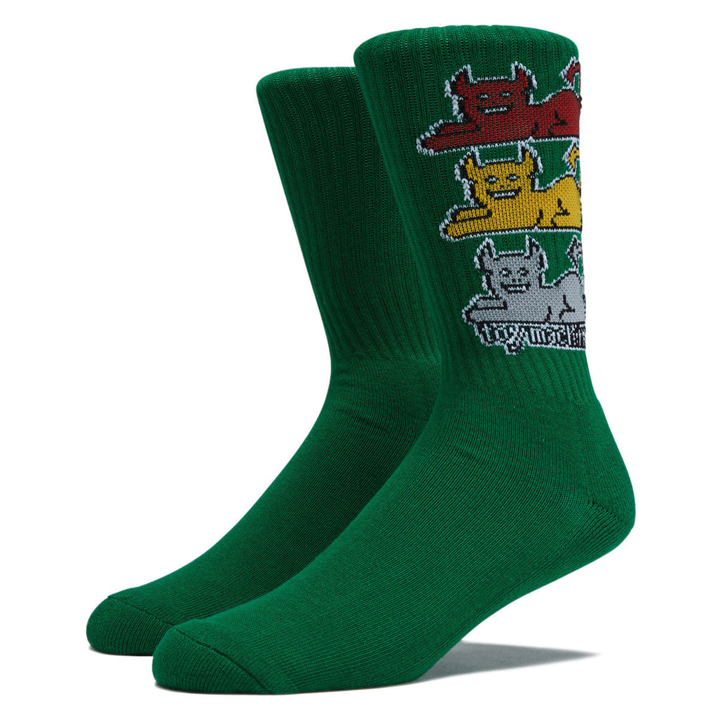 Toy Machine Triple Cat Socks - Green