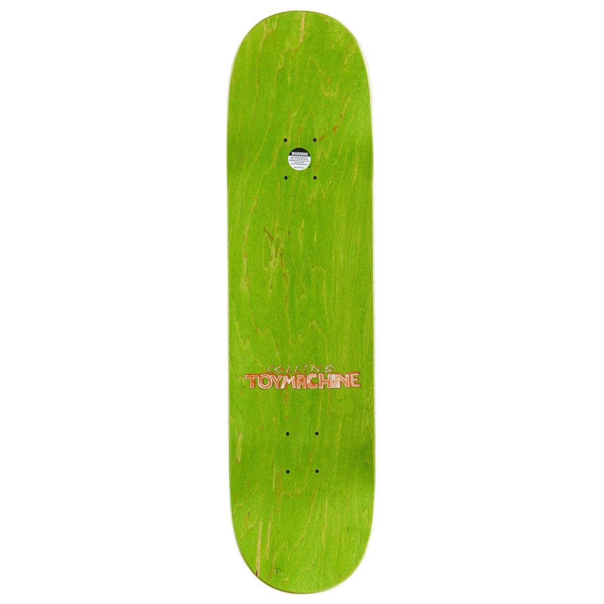 Toy Machine Collins Mohawk Skateboard Deck - 8.25"