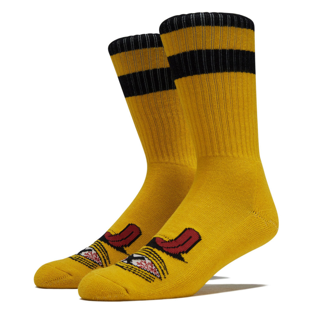 Toy Machine Crossed Out Socks - Mustard