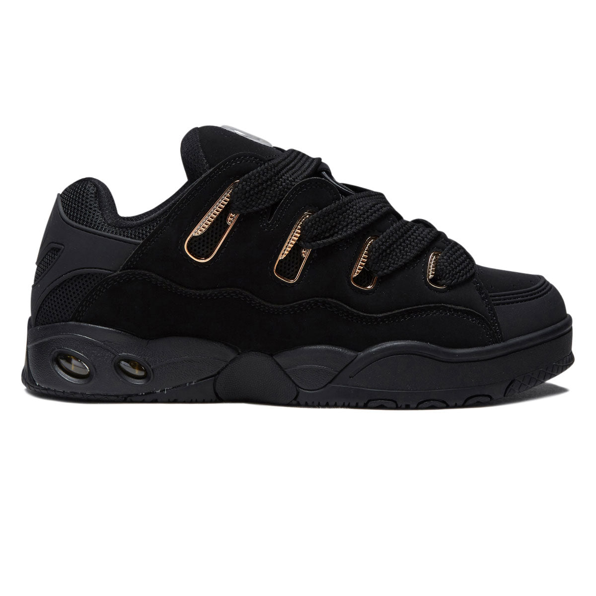 Osiris D3 OG Shoes - Black/Black/Gold