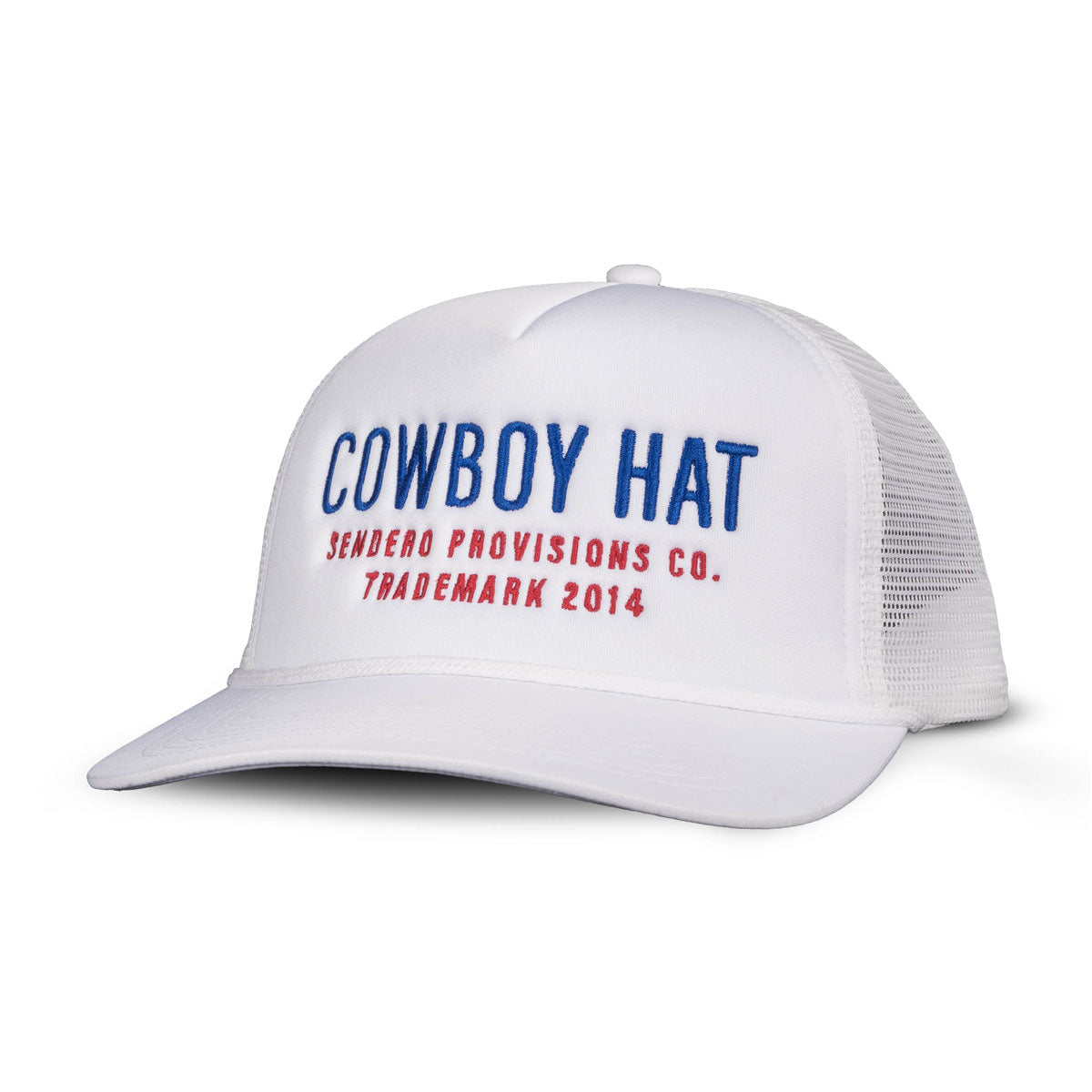Sendero Cowboy Hat - White/Red/Blue