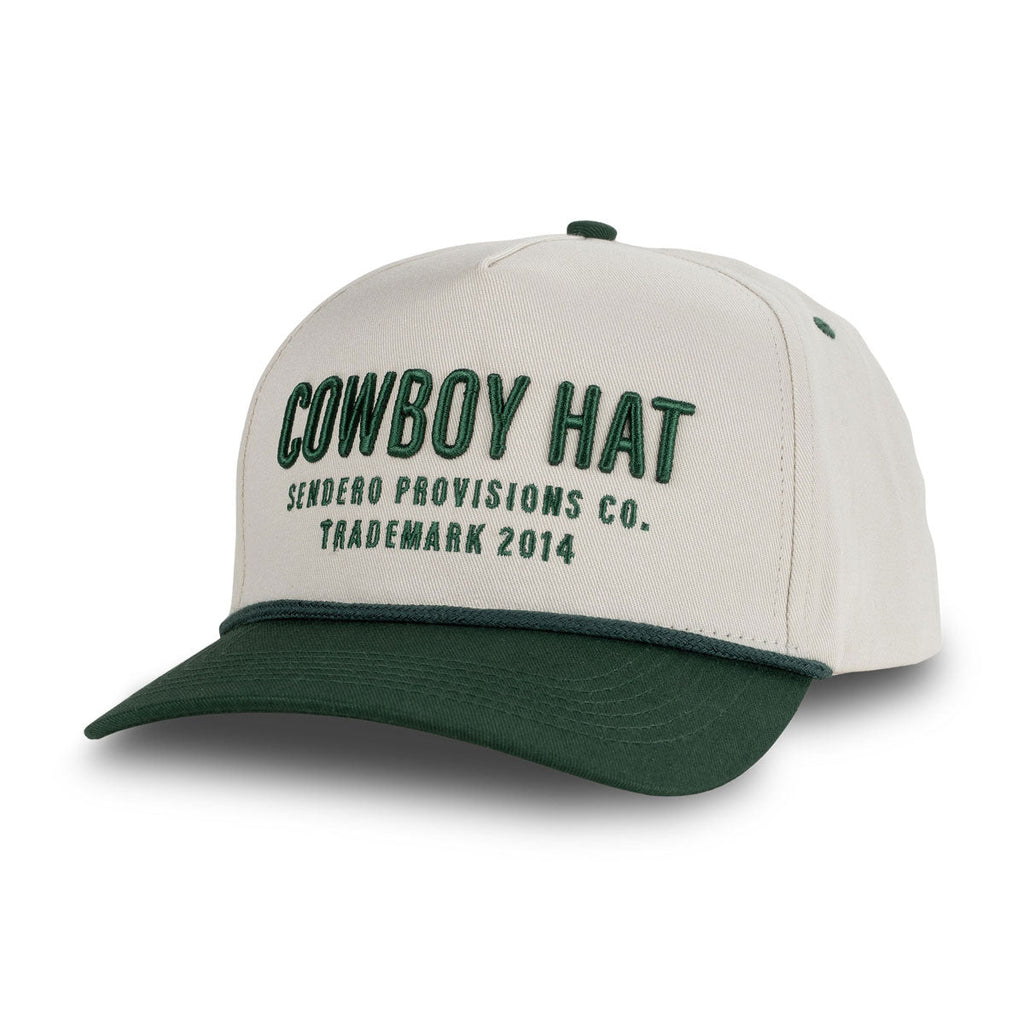 Sendero Cowboy Hat - Cream/Green