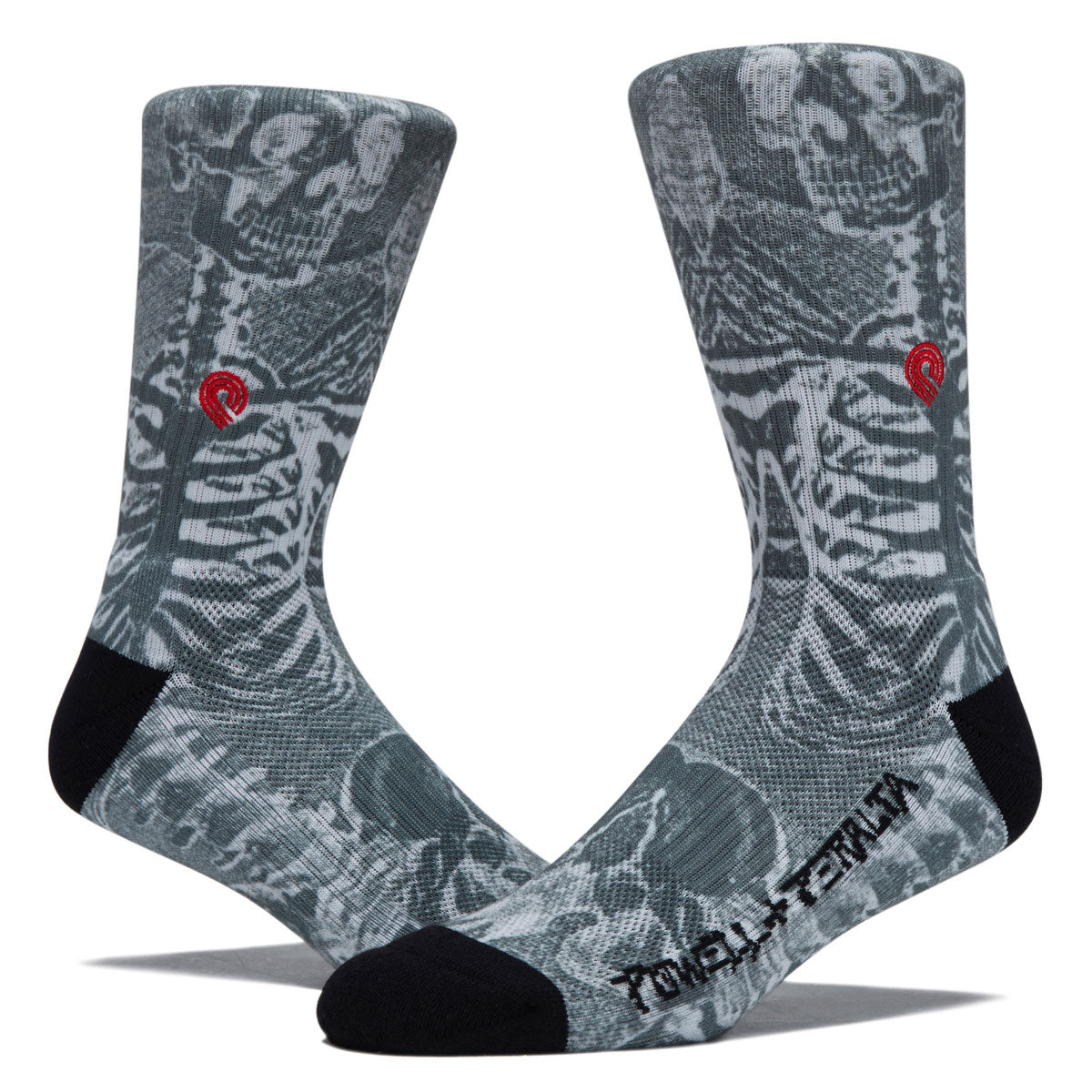 Powell-Peralta Skull & Sword Socks - Charcoal