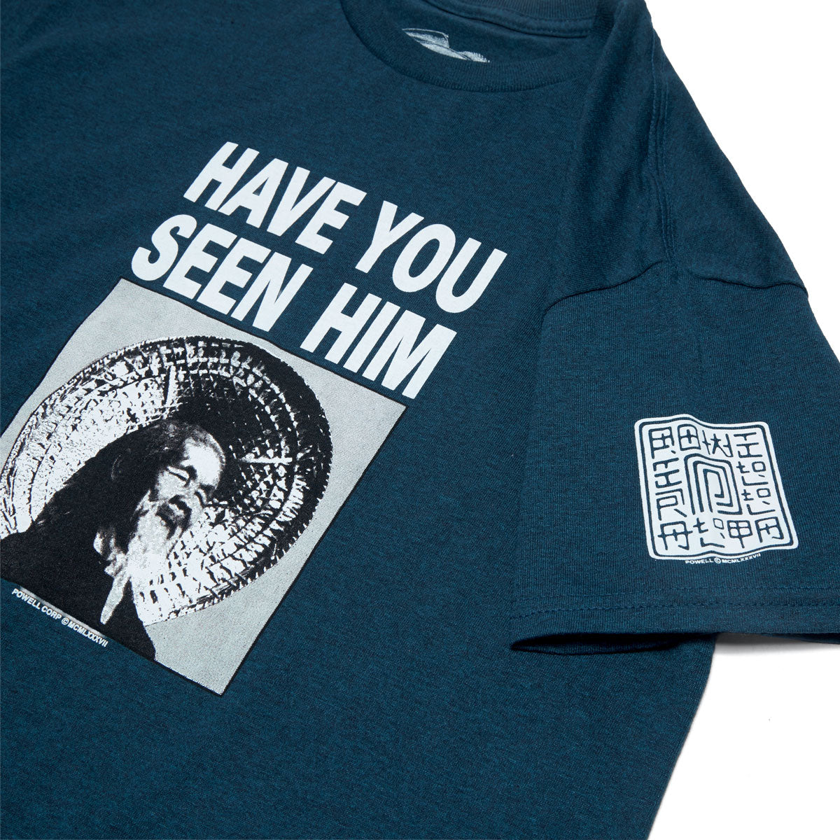 Powell-Peralta Animal Chin Have You Seen Him T-Shirt - Midnight Teal