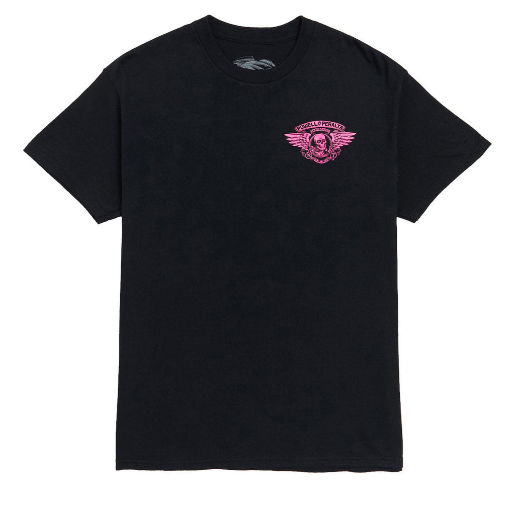 Powell-Peralta Winged Ripper T-Shirt - Blacklight Pink/Black