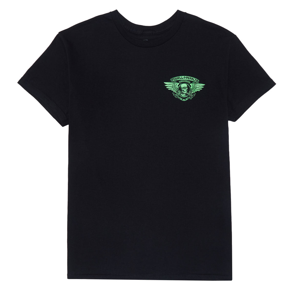 Powell-Peralta Winged Ripper T-Shirt - Blacklight Green/Black