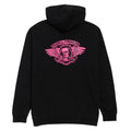 Powell-Peralta Winged Ripper Hoodie - Pink Blacklight/Black