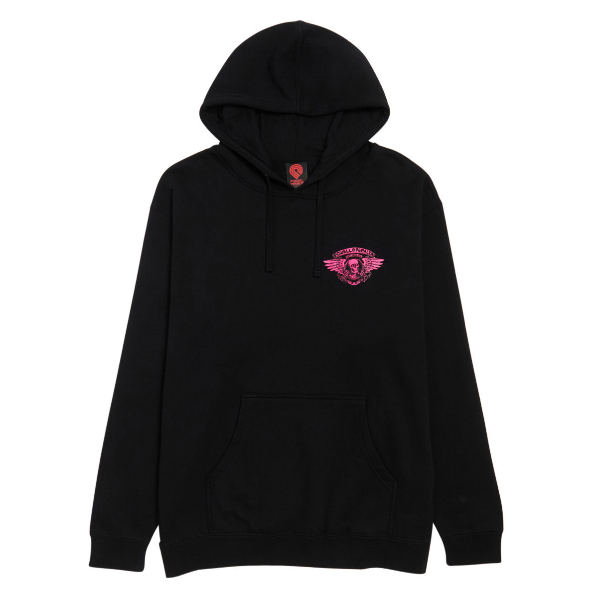 Powell-Peralta Winged Ripper Hoodie - Pink Blacklight/Black
