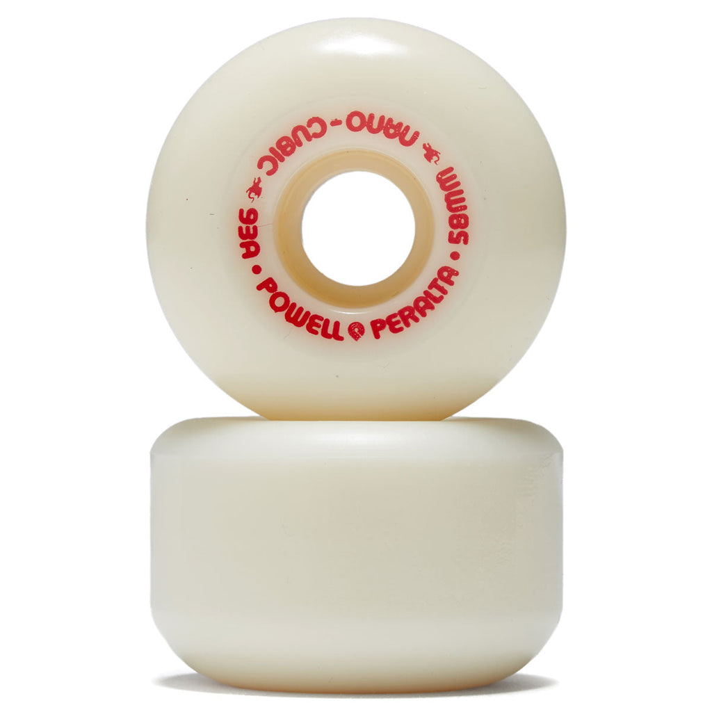 Powell-Peralta Dragon Formula Nano Cubic 93a Skateboard Wheels - Off White - 58mm