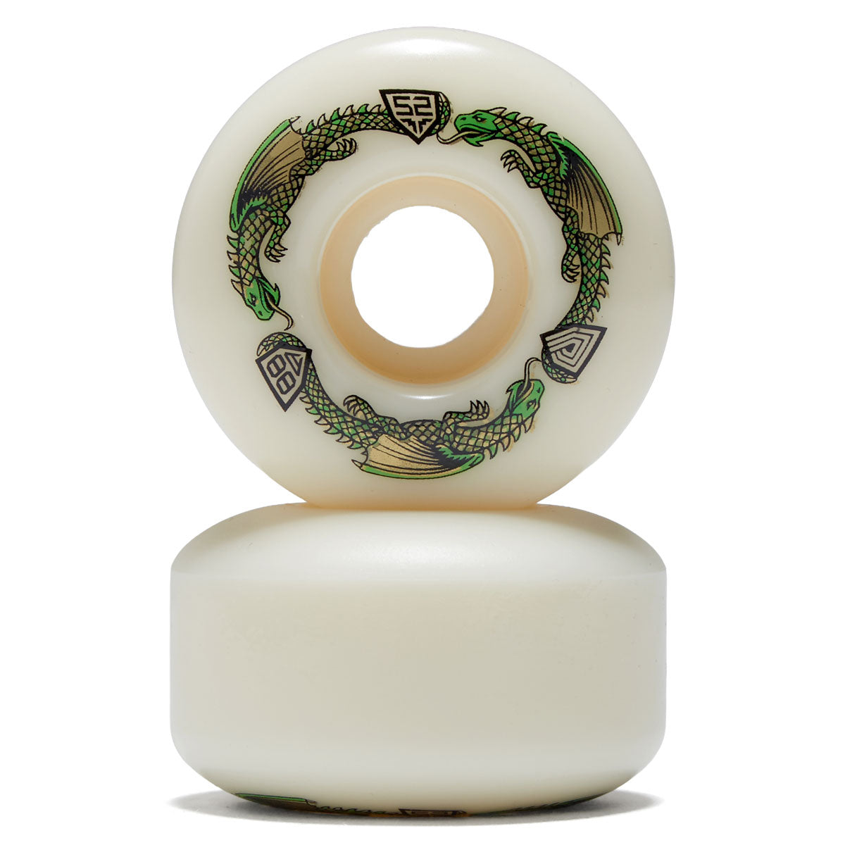 Powell-Peralta Dragon Formula 88a V1 Skateboard Wheels - Off White - 52mm