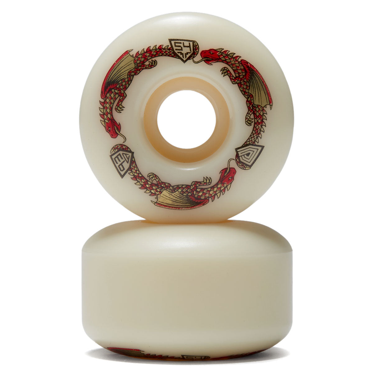 Powell-Peralta Dragon Formula 93a V4 Skateboard Wheels - Off White - 54mm