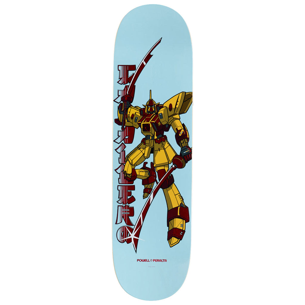 Powell-Peralta Steve Caballero Gundam Skateboard Deck - Light Blue/Red Foil - 8.50"