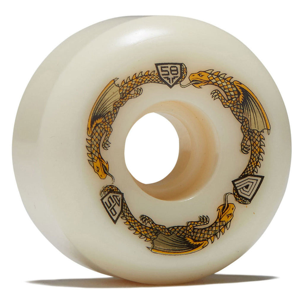 Powell-Peralta Dragon Formula 95a RB2 Skateboard Wheels - Off White - 58mm
