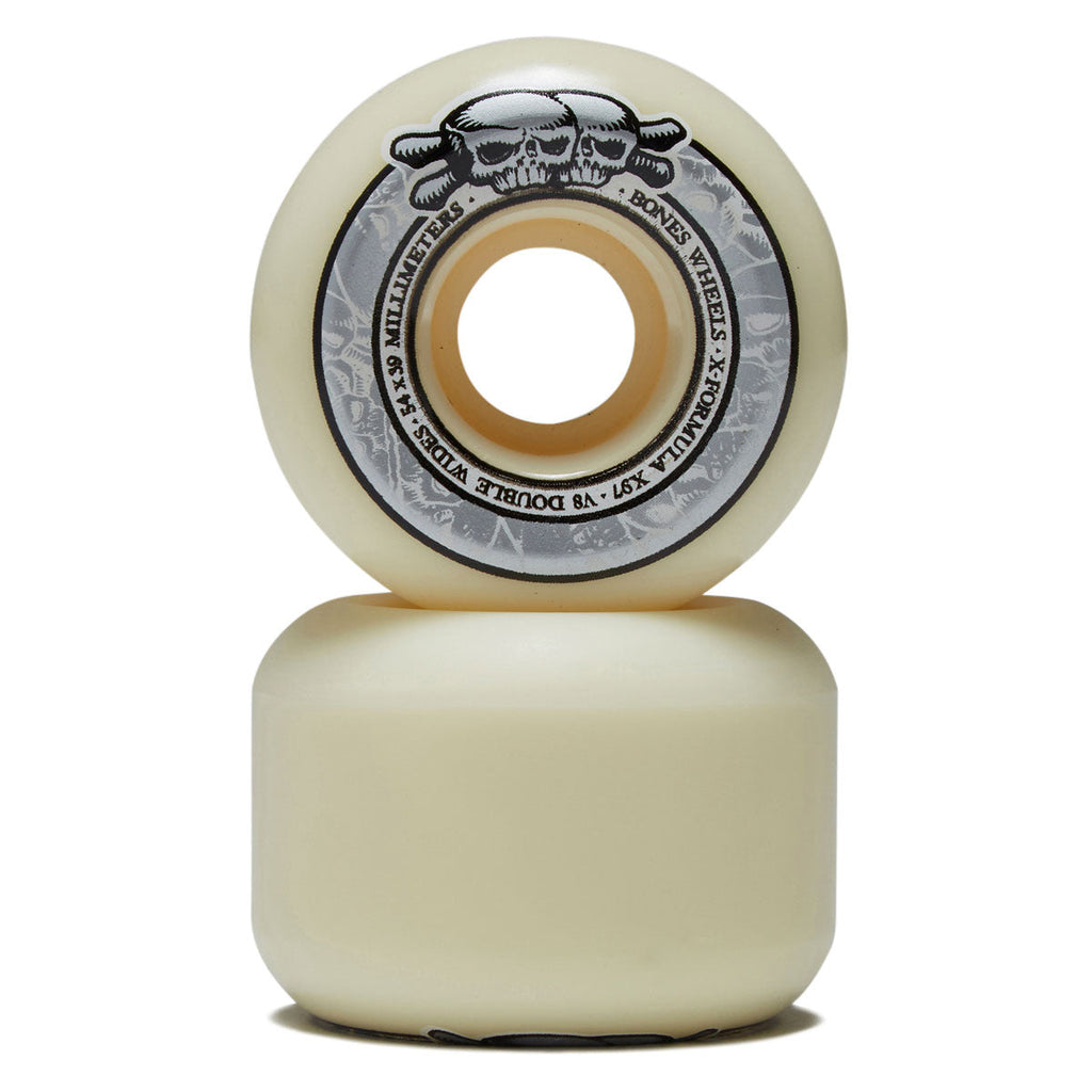 Bones X-Formula Double Wides 97a V8 Double Wide Skateboard Wheels - 54mm