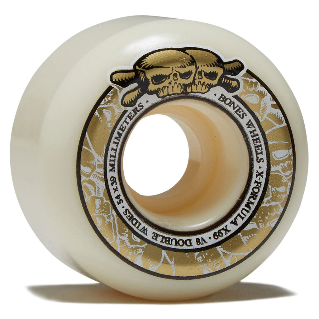 Bones X-Formula Double Wides 99a V8 Double Wide Skateboard Wheels - 54mm