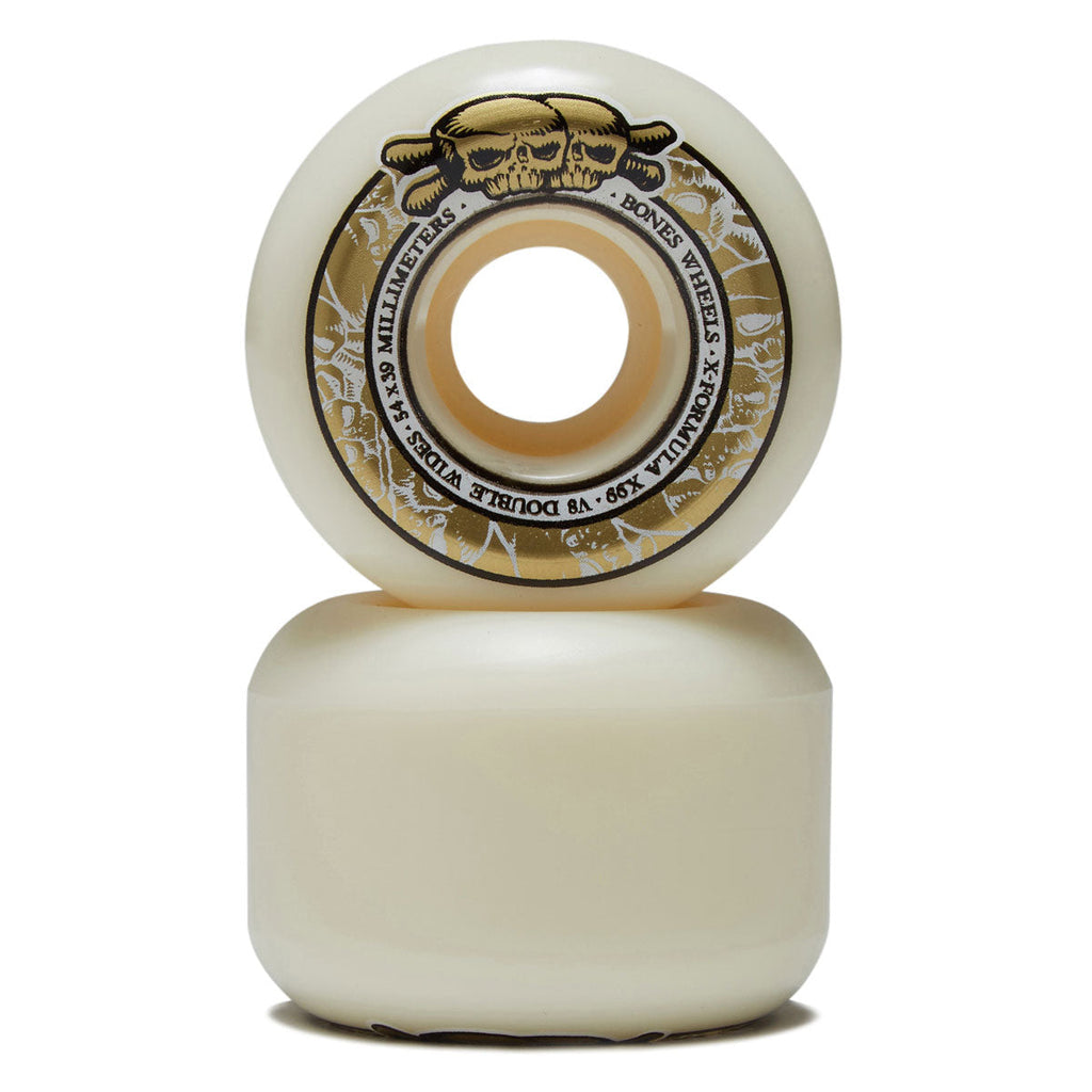Bones X-Formula Double Wides 99a V8 Double Wide Skateboard Wheels - 54mm