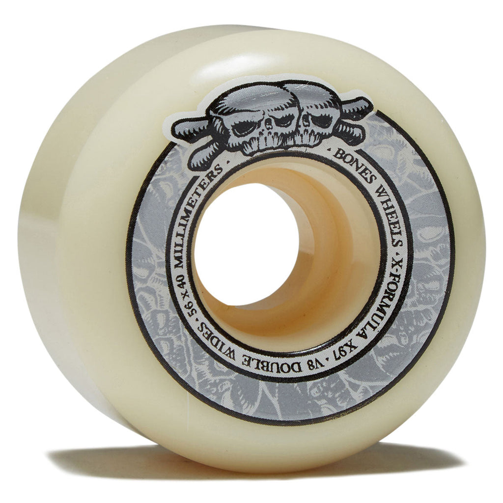 Bones X-Formula Double Wides 97a V8 Double Wide Skateboard Wheels - 56mm