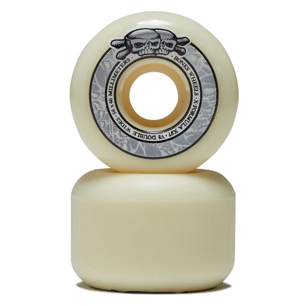 Bones X-Formula Double Wides 97a V8 Double Wide Skateboard Wheels - 56mm