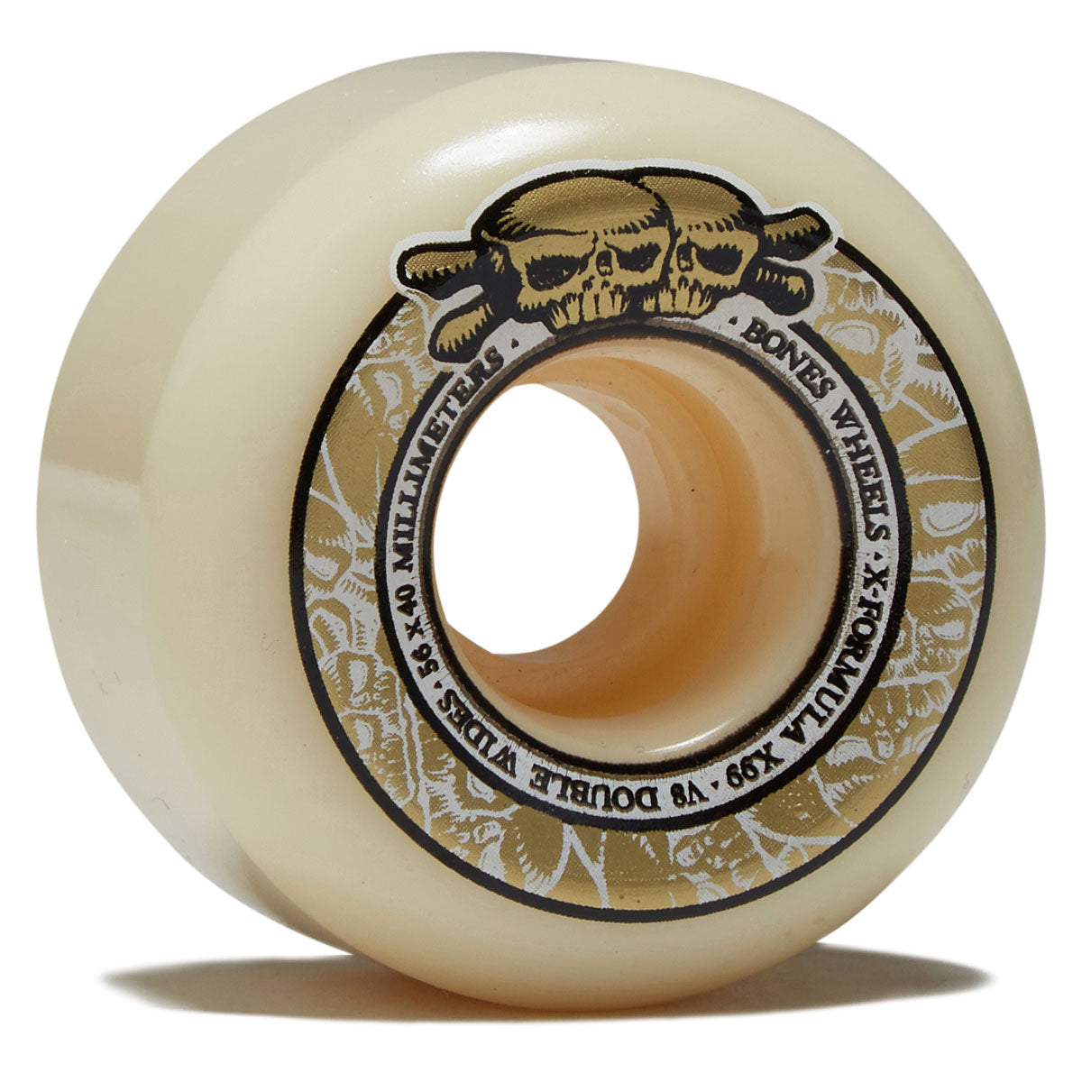 Bones X-Formula Double Wides 99a V8 Double Wide Skateboard Wheels - 56mm