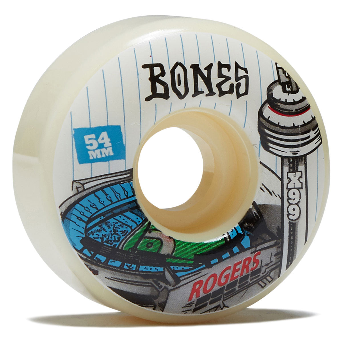 Bones X Formula TJ Rogers Centrre 99a V1 Skateboard Wheels - 54mm