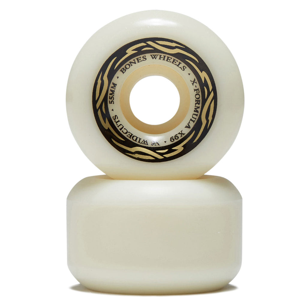 Bones X-Formula Widecuts 99a V6 Wide-Cut Skateboard Wheels - 55mm