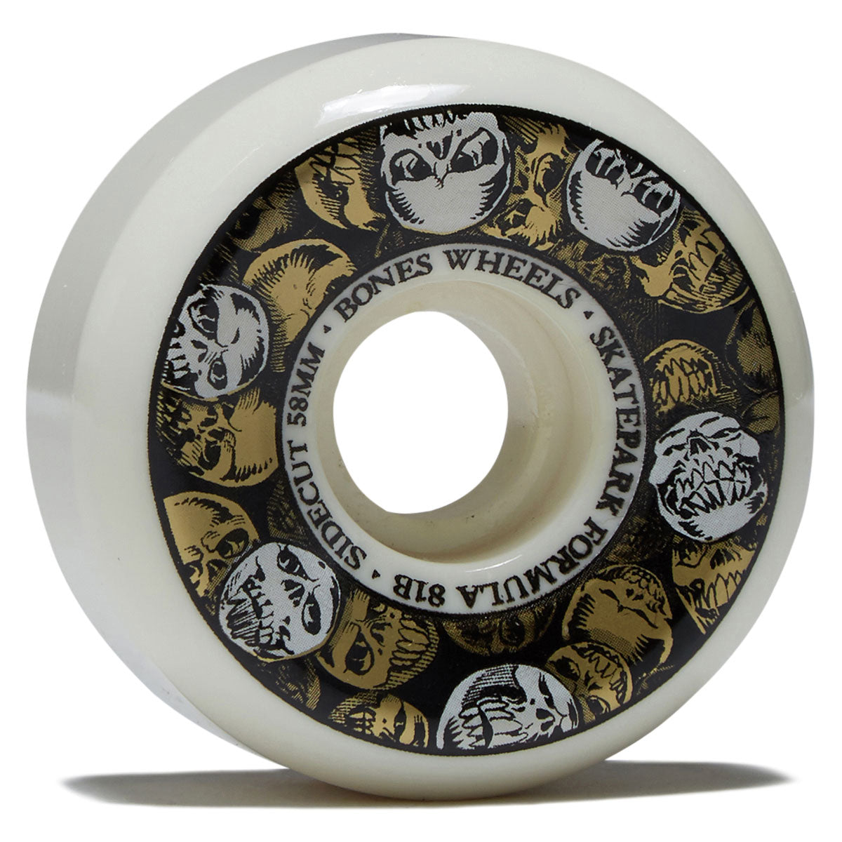Bones SPF Sidecuts 101a V5 Sidecut Skateboard Wheels - 58mm
