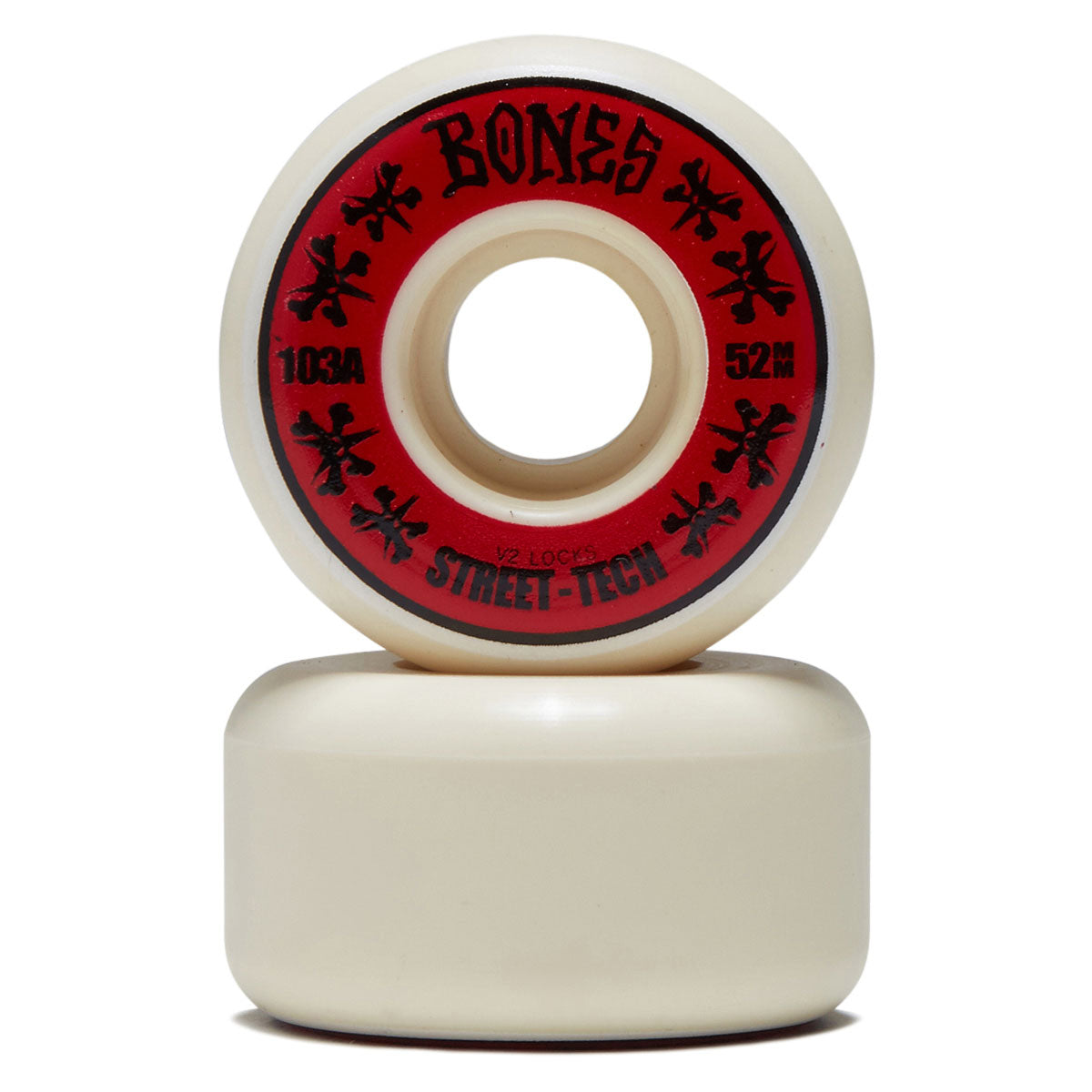 Bones STF Locks 103a V2 Lock Skateboard Wheels - 52mm
