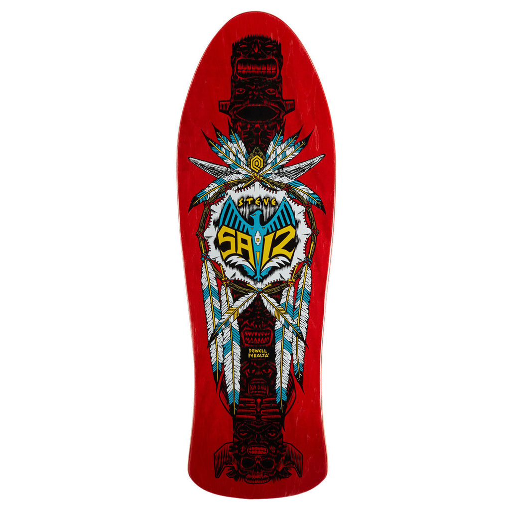 Powell-Peralta Steve Saiz Totem 07 Skateboard Deck - Red Veneer - 10.00"